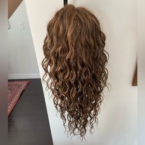Caramel Brown Blonde- Mix Human Hair Blend- Lace Front Wig